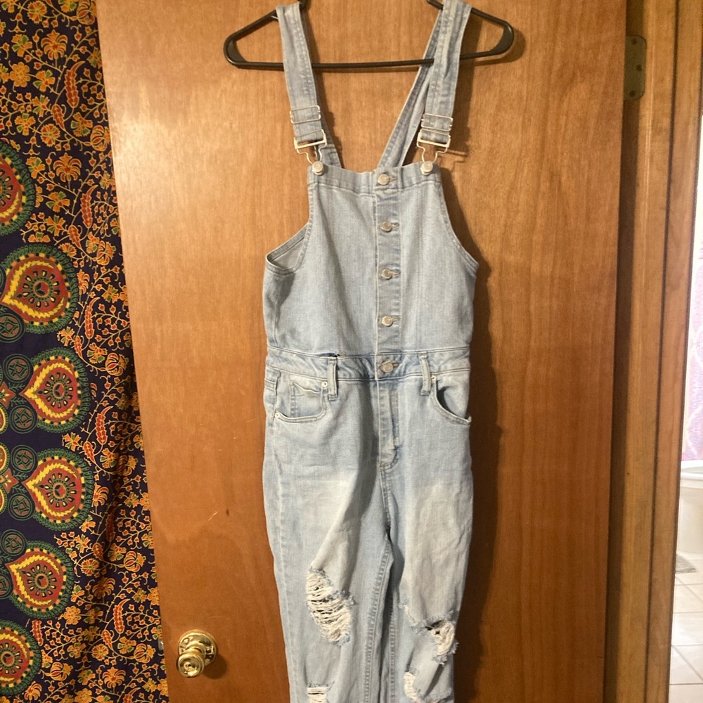 Rue 21 Ripped Corset Overalls